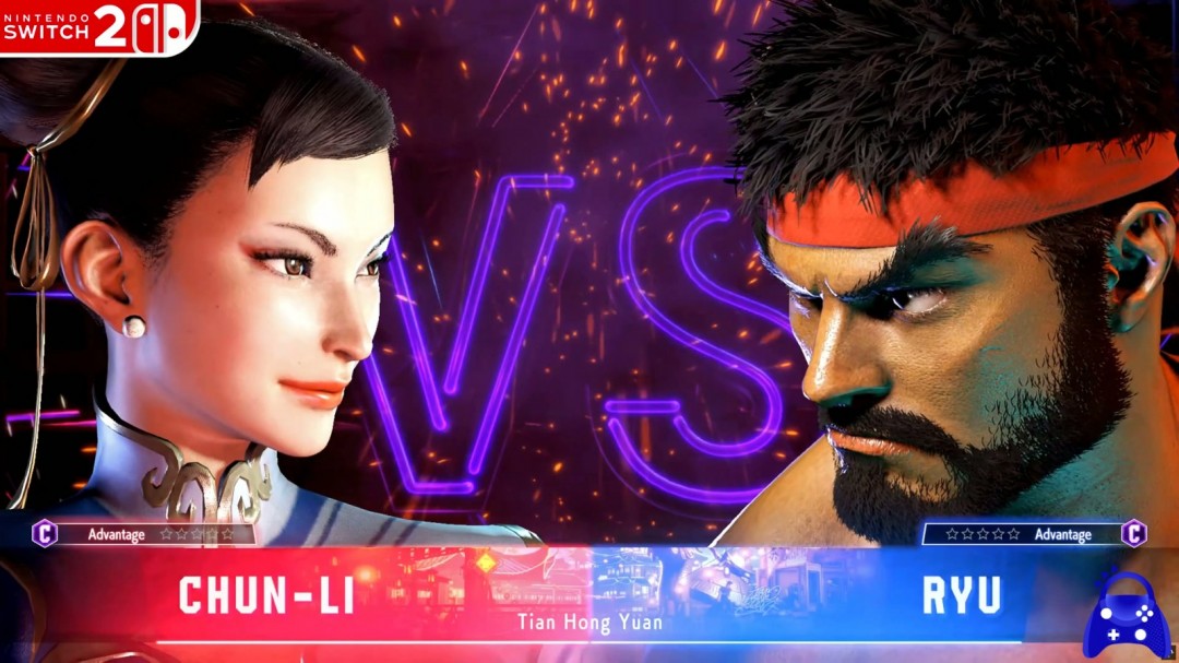 《街头霸王6》PS4、Switch2、PS5画面对比视频