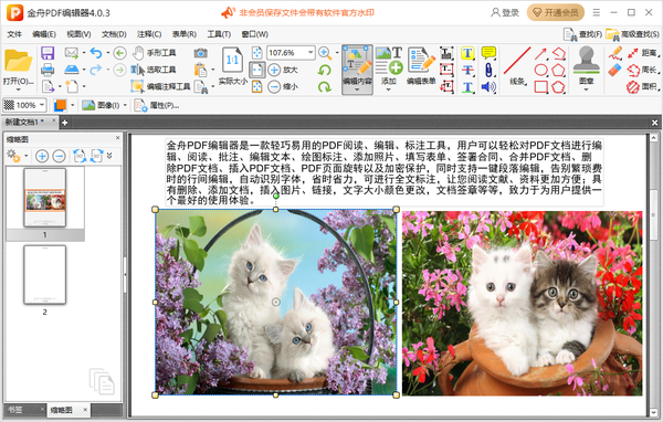 金舟PDF编辑器怎么将多张图片设置成大小相同