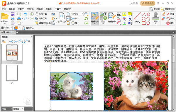 金舟PDF编辑器怎么将多张图片设置成大小相同