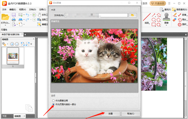 金舟PDF编辑器怎么插入图片
