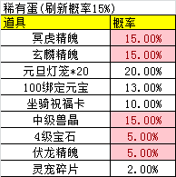 [公告] 《青云诀》寻宝类概率公示