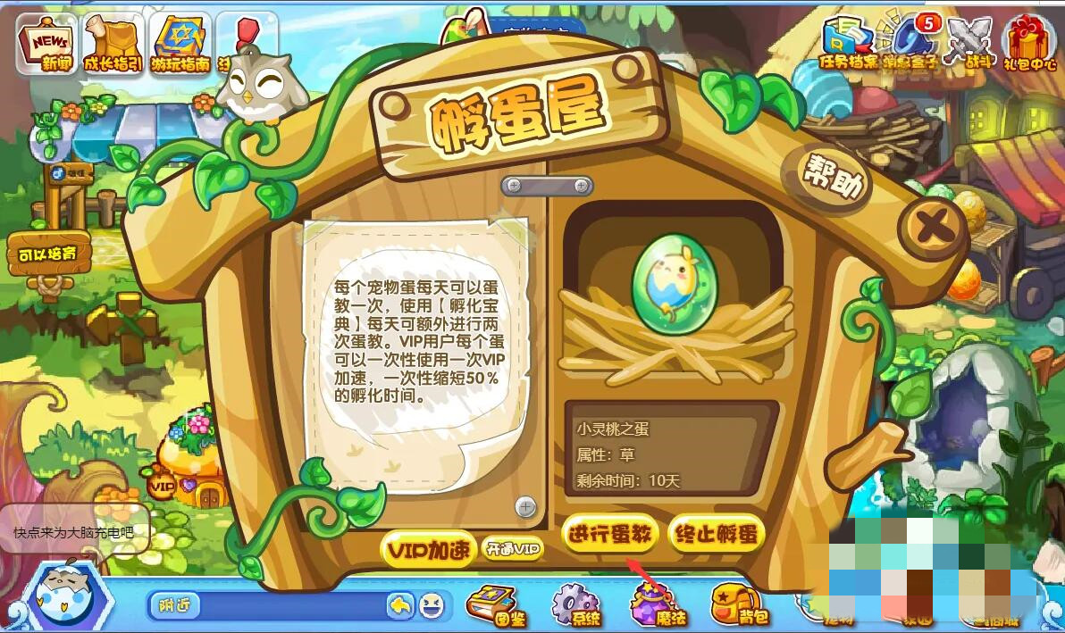 洛克王国孵化蛋的地方在哪里