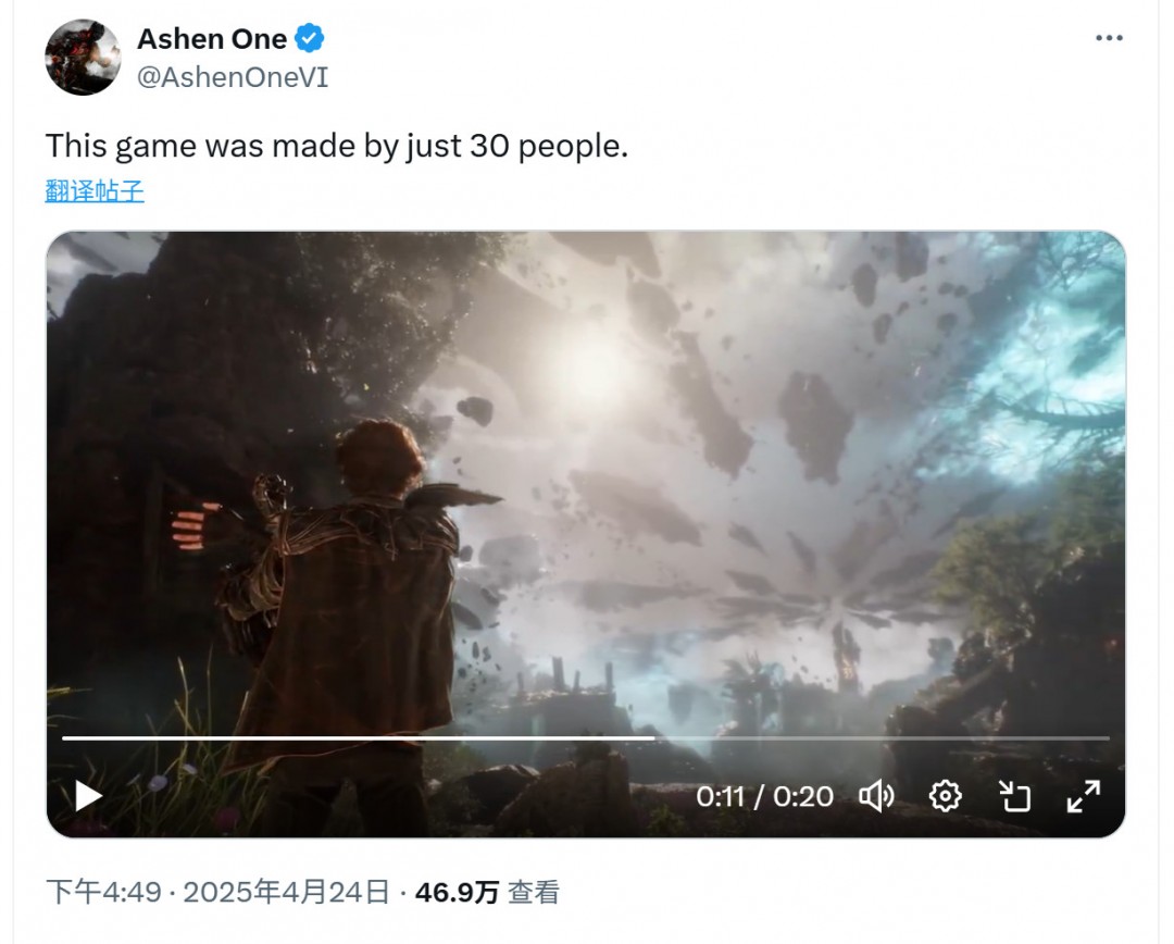 30人小团队打造的《光与影：33号远征队》将超过育碧千人打造的《刺客信条：影》